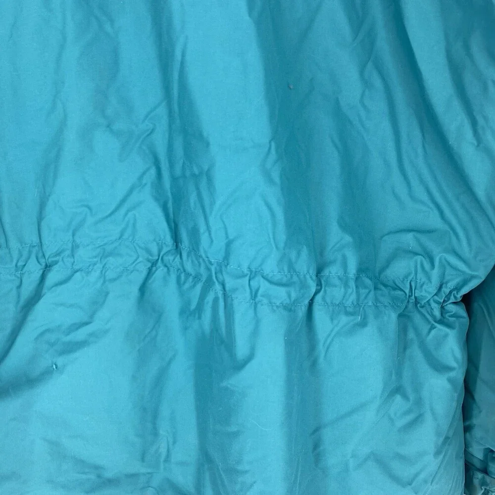 Vintage 80s L.L. Bean Penobscot Parka Teal Hooded Jacket No Size USA Made